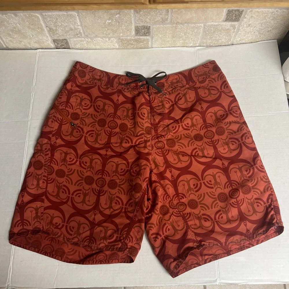 Patagonia Board Shorts Mens 36  Geometric‎ Abstract All Over Print 10